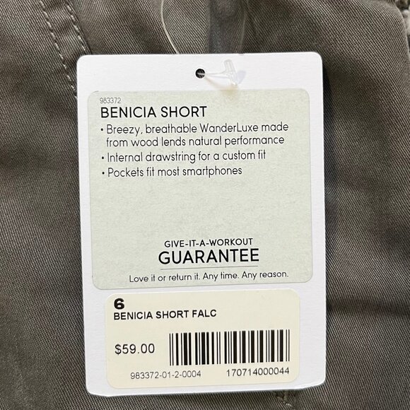 JUST IN: Athleta Benicia Shorts, Women's Size 6, New with tags, Color Falcon - Picture 5 of 12